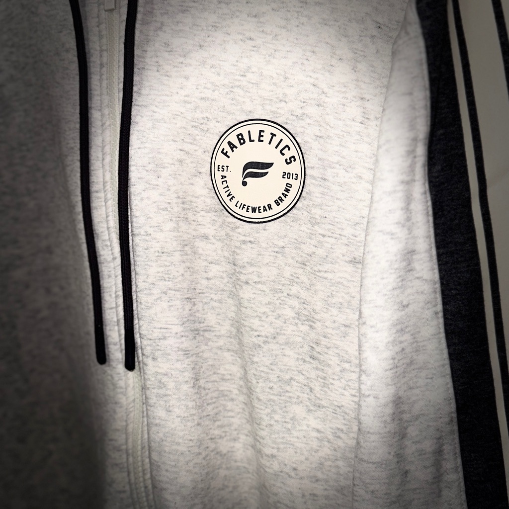Fabletics Light Gray Cozy Fleece Hooded Onesie